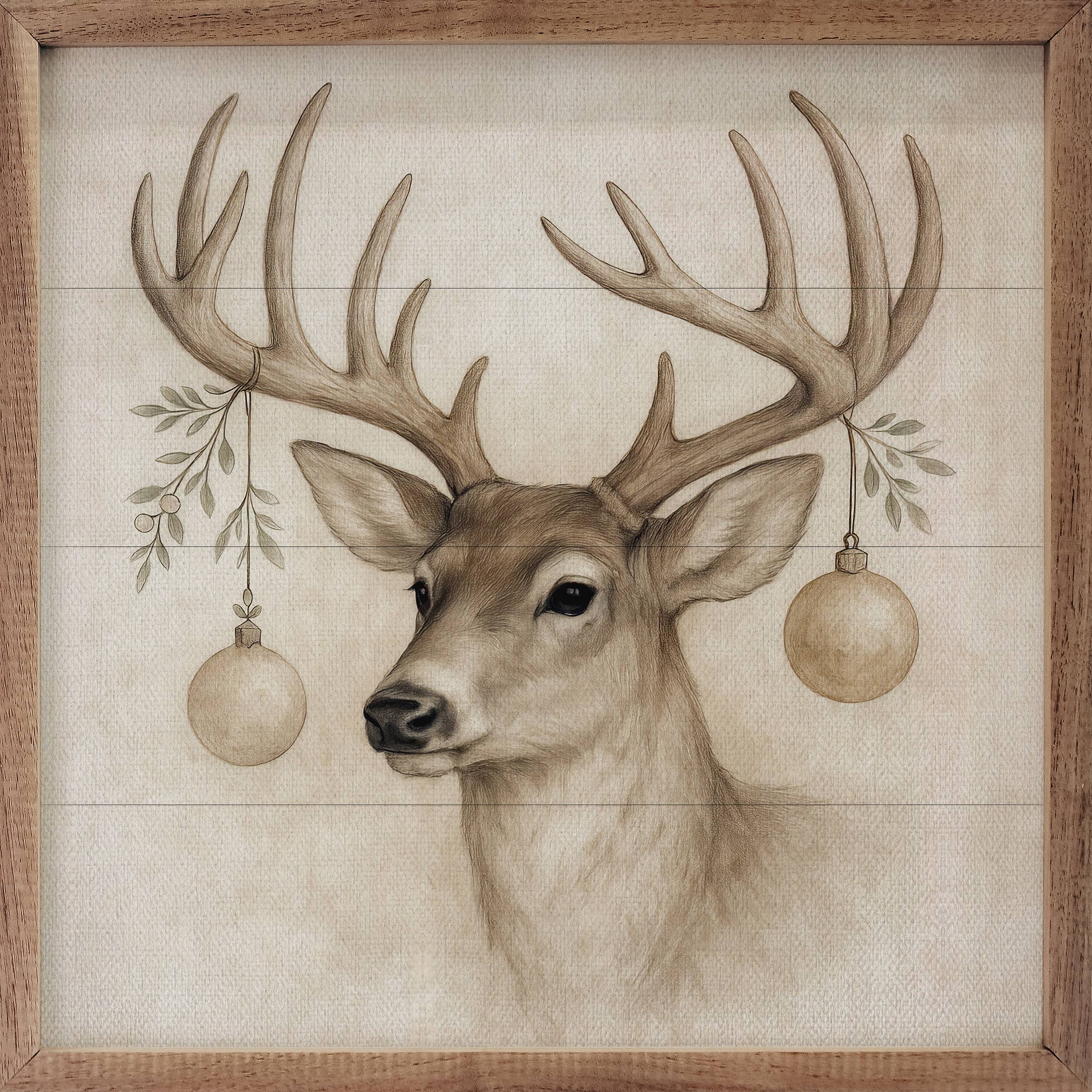 Holiday Deer: 4x4