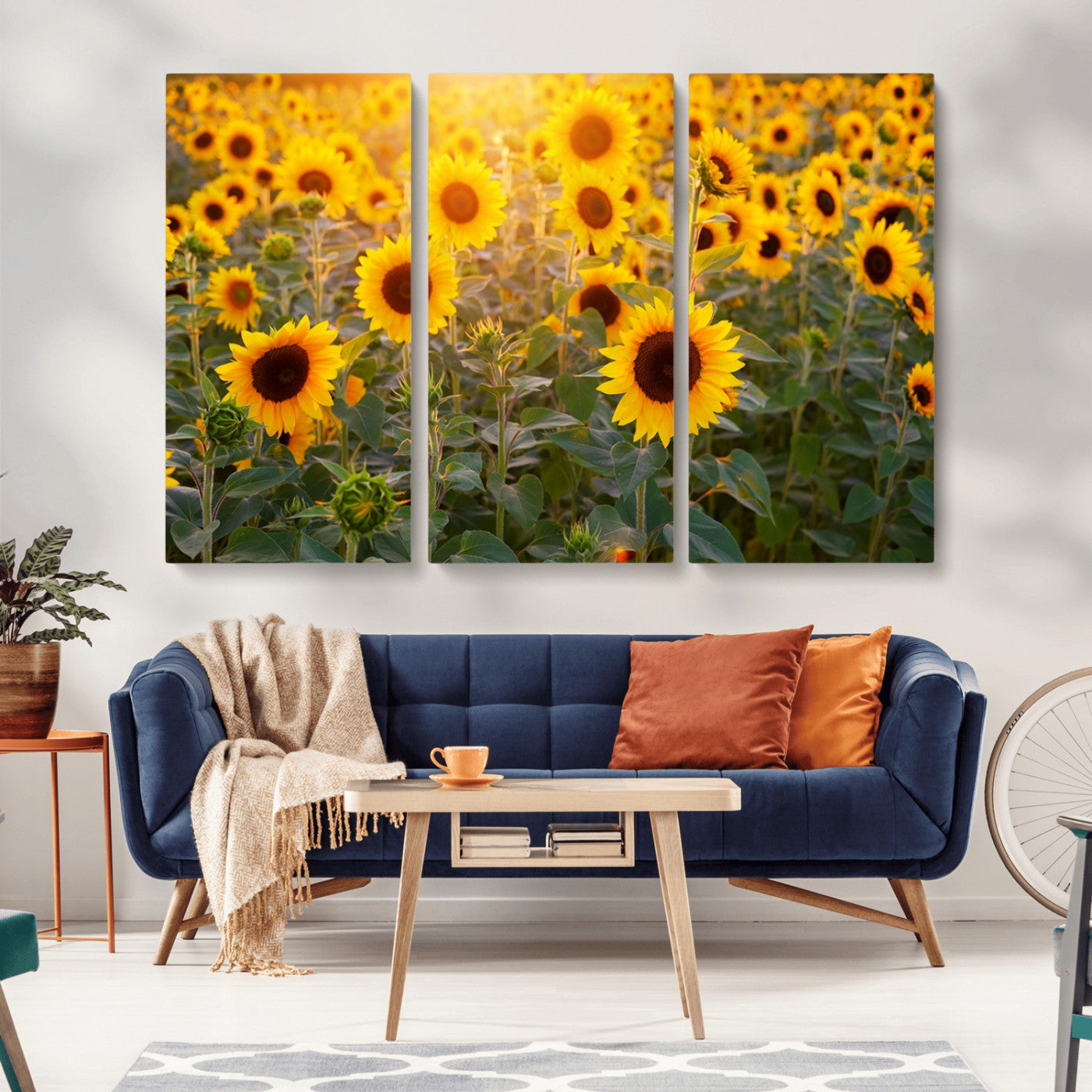 Sunflower Sunshine Wall Art Canvas Print