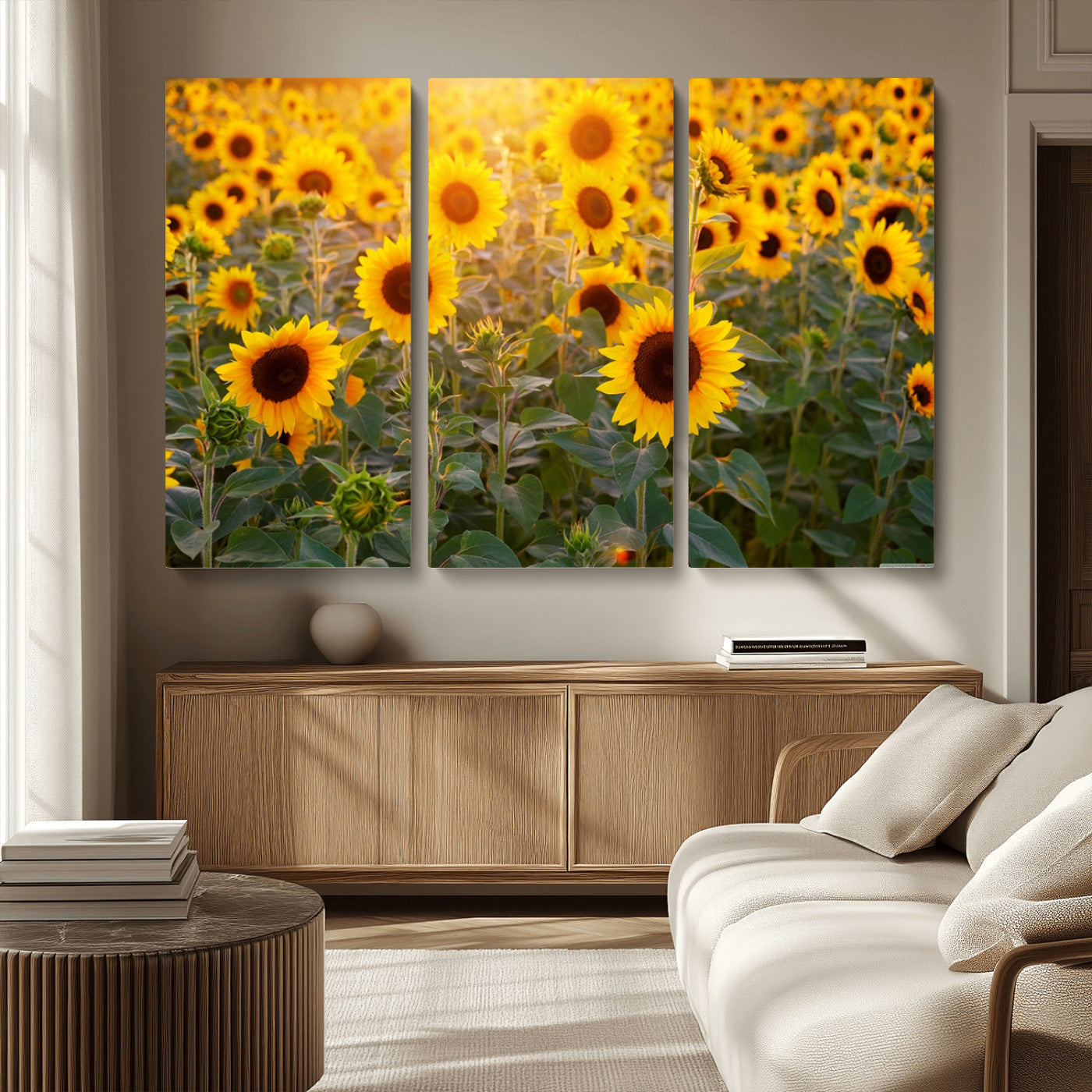 Sunflower Sunshine Wall Art Canvas Print
