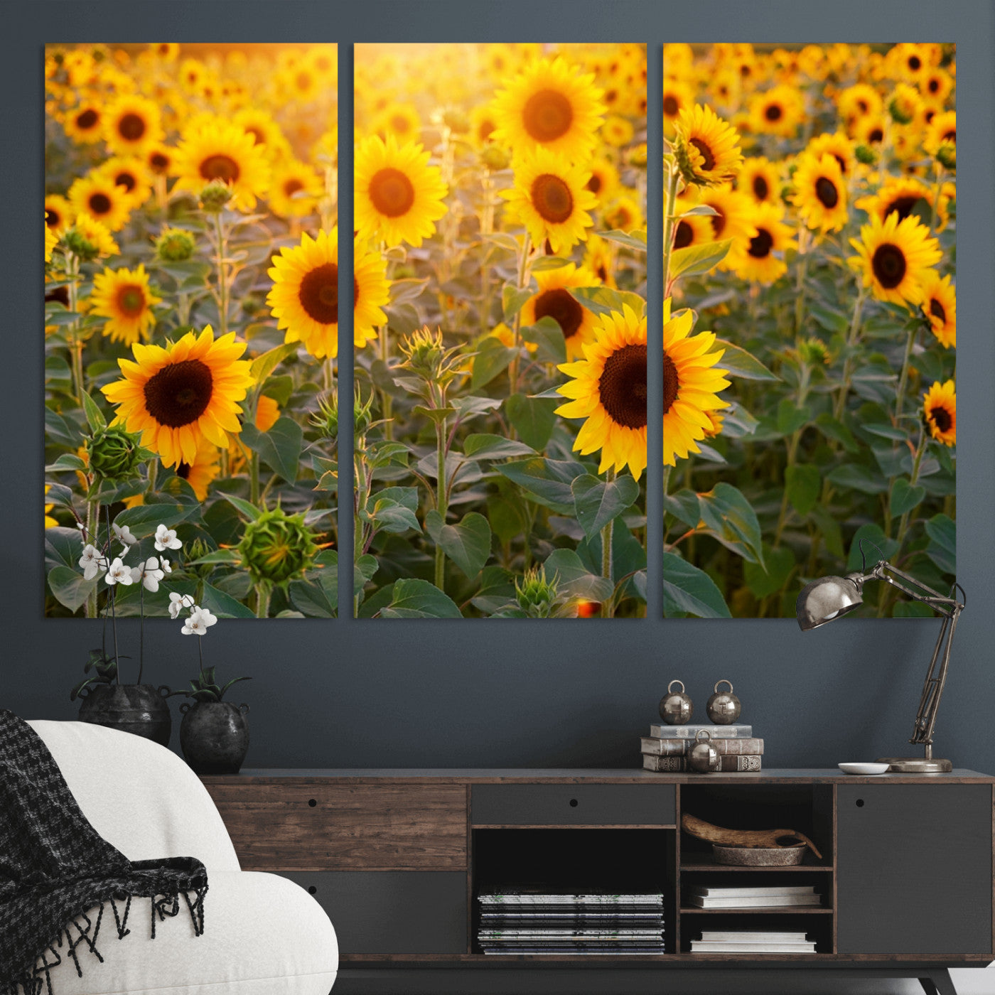 Sunflower Sunshine Wall Art Canvas Print