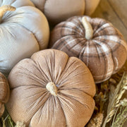 Lrg. Tan Corduroy Pumpkin