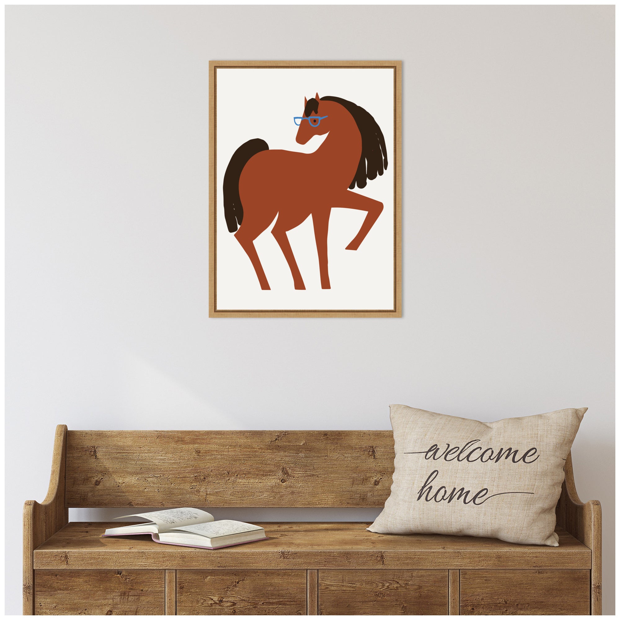 Sylvie Farm Horse Framed Canvas by Hannah Beisang