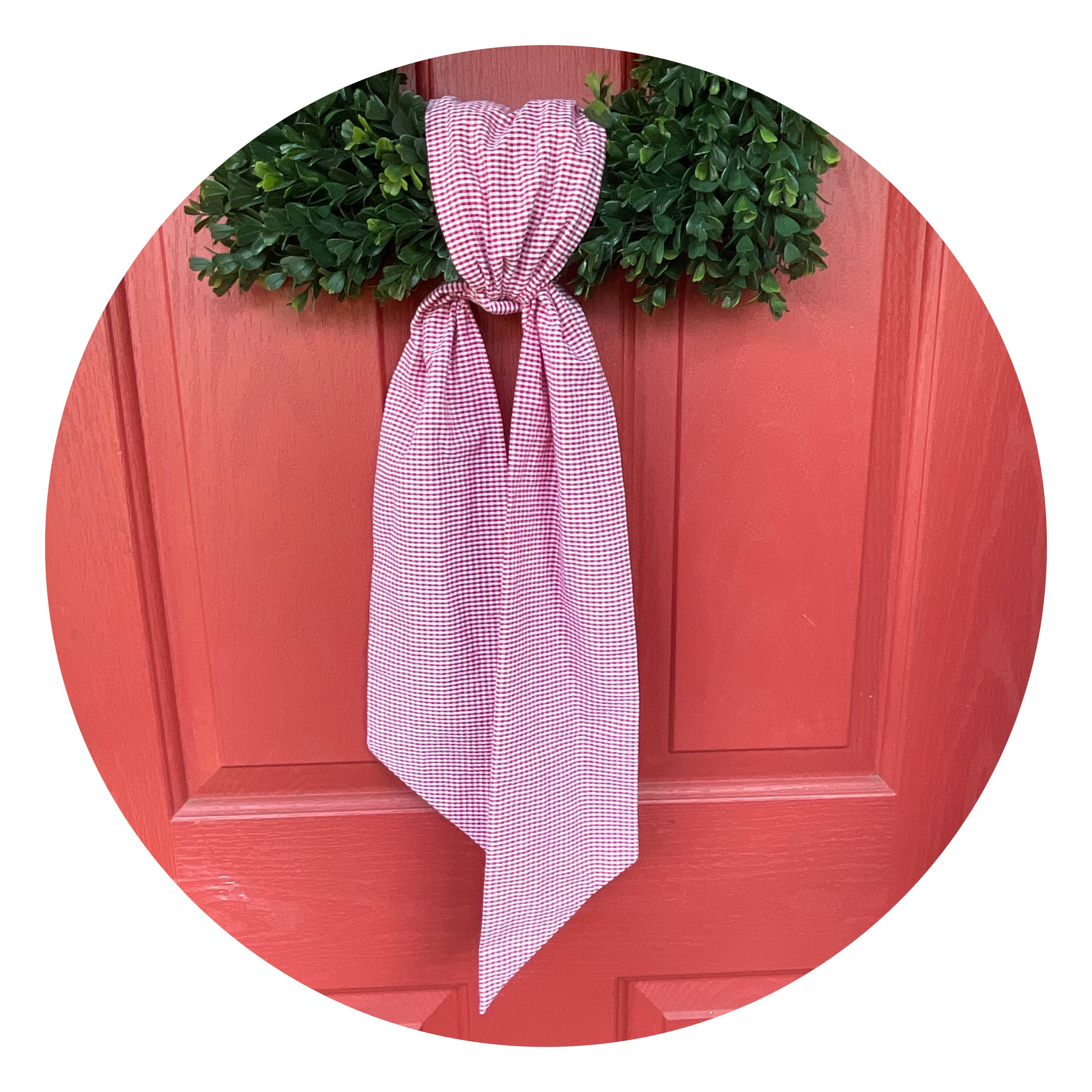 Seersucker Sash: Navy / 44 inches