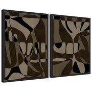 Sylvie Contour 1 and 2 Framed Canvas Art Set by Shatha Al Dafai