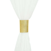 4 Pack Rhinestone Velcro Curtain Bands/Sash Clip