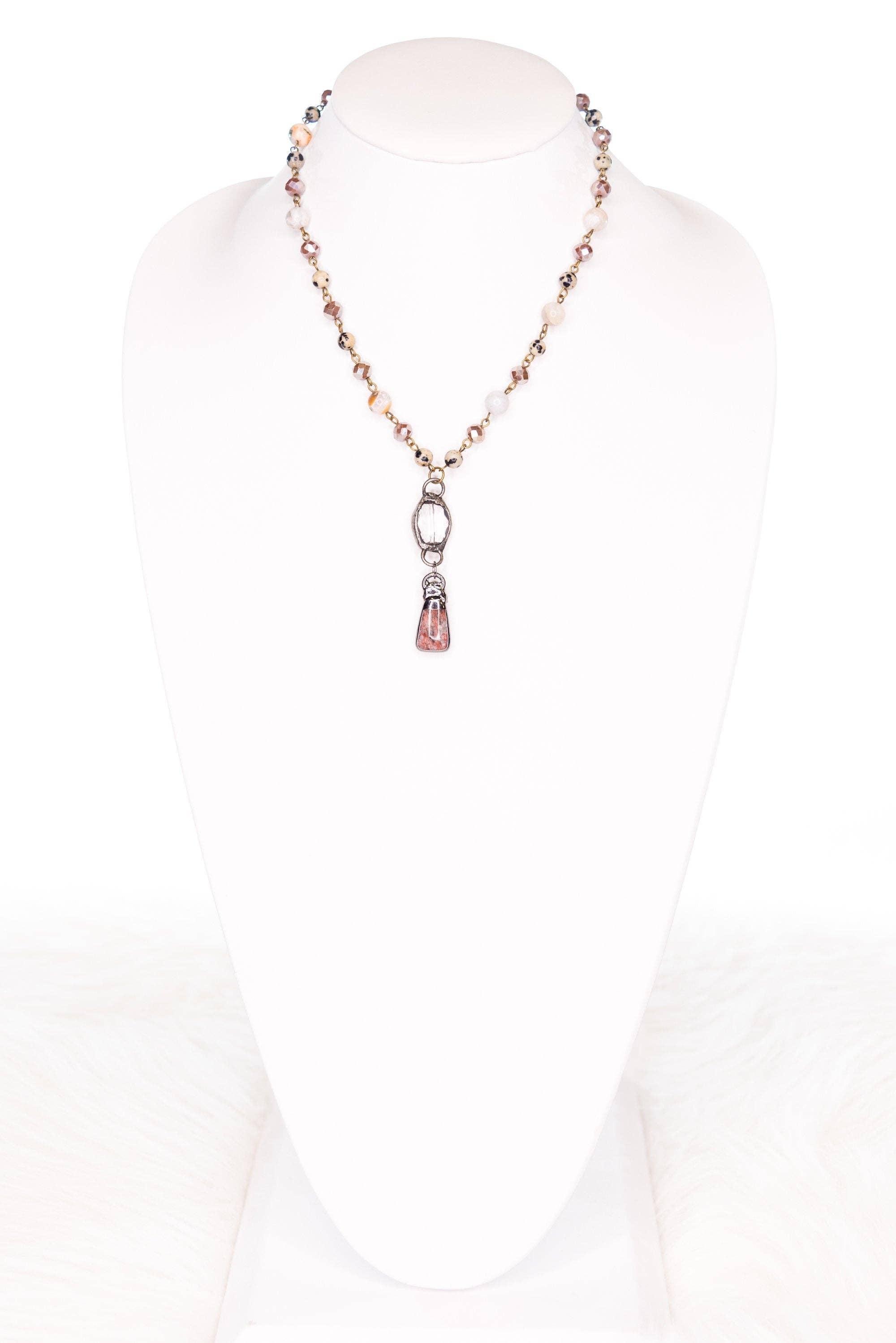 Pica Necklace in Bamboo Agate