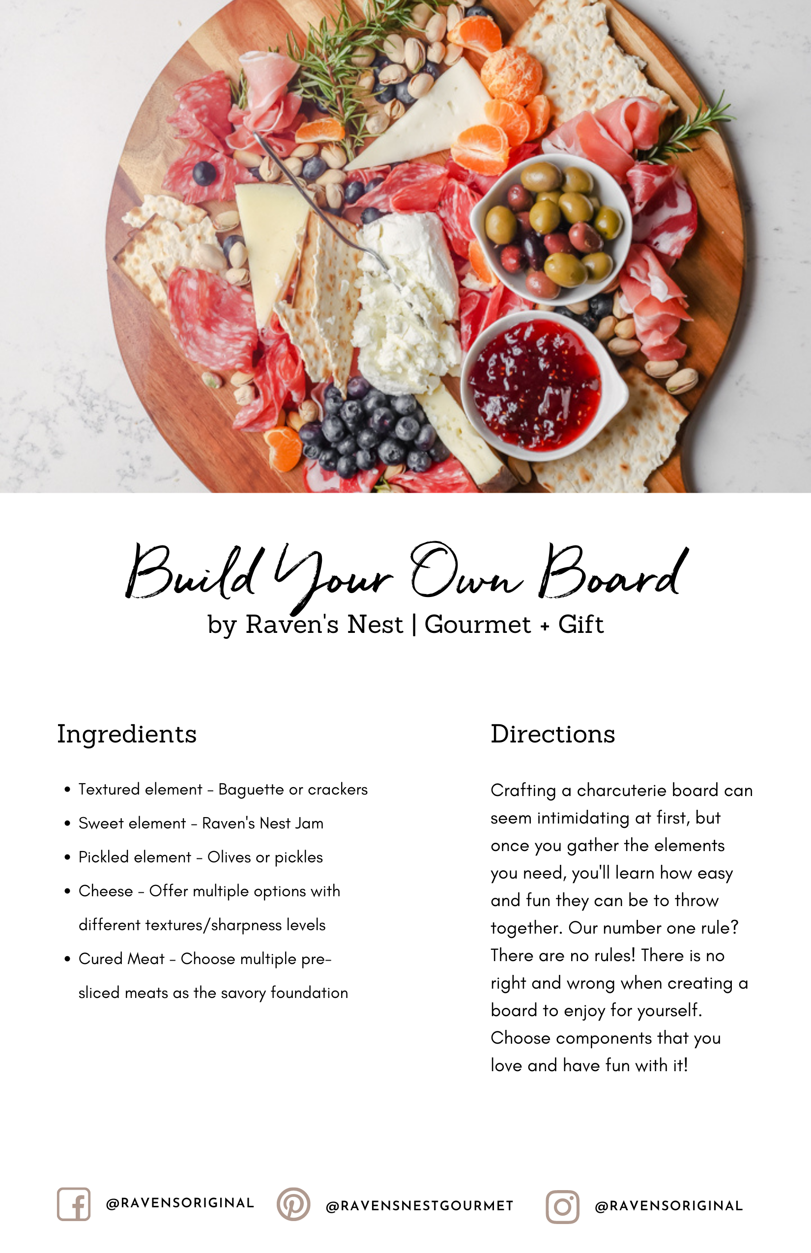 Recipe Cards for Jams - Charcuterie