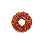 Orange Preserved Boxwood Wreaths - 3 Sizes