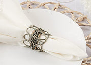 Fennco Styles Handmade Twisted Rattan Napkin Rings, Set of 4 - Natural Braided Napkin Holders for Home Décor, Family Gatherings, Banquets, Holidays and Special Events