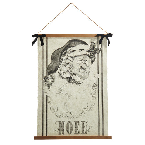 30.5" Vintage Santa Gazette Hanging Tapestry