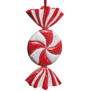 21" Red and White Candy Ornament