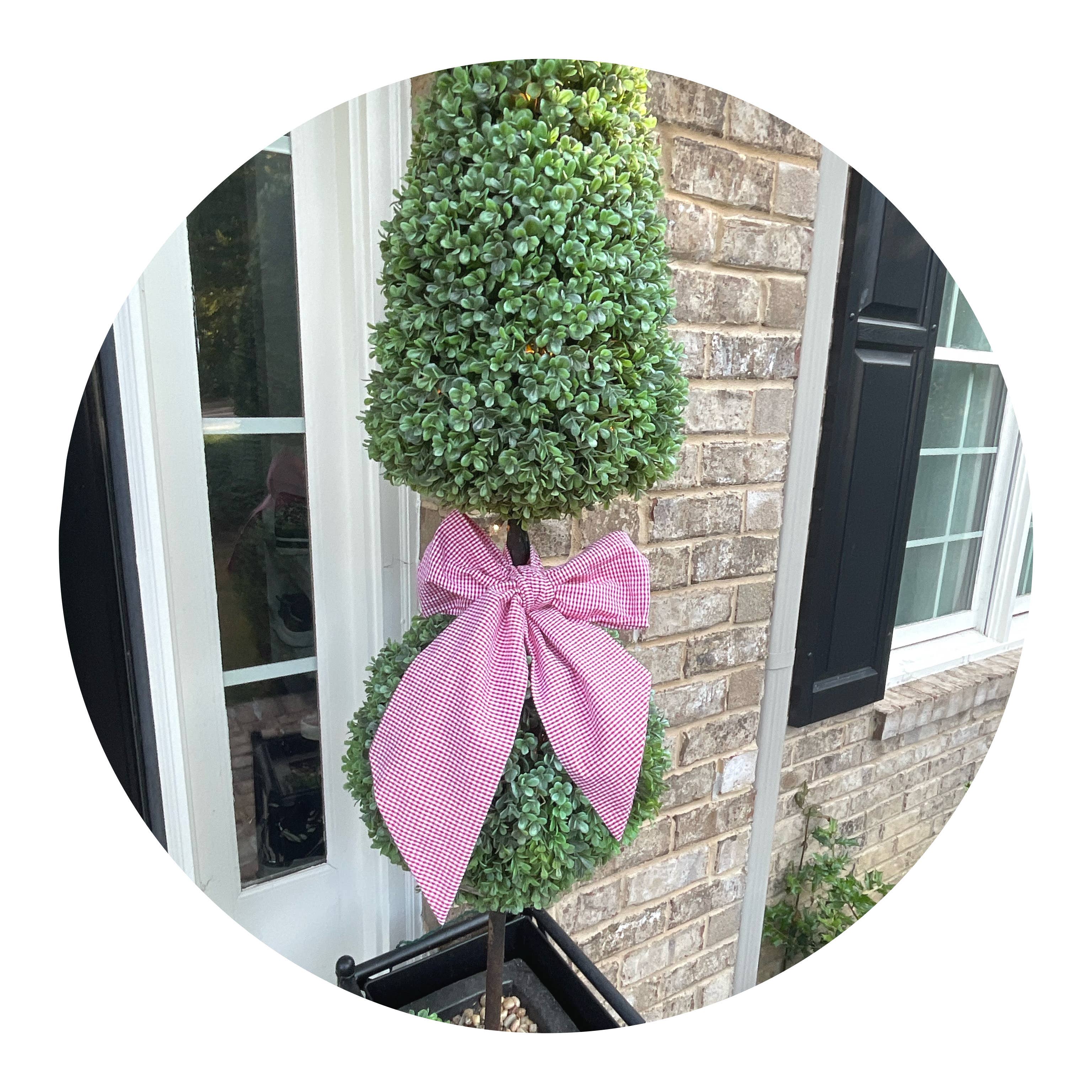 Seersucker Sash: Red / 44 inches