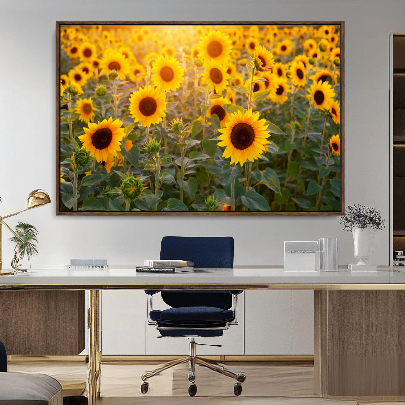 Sunflower Sunshine Wall Art Canvas Print
