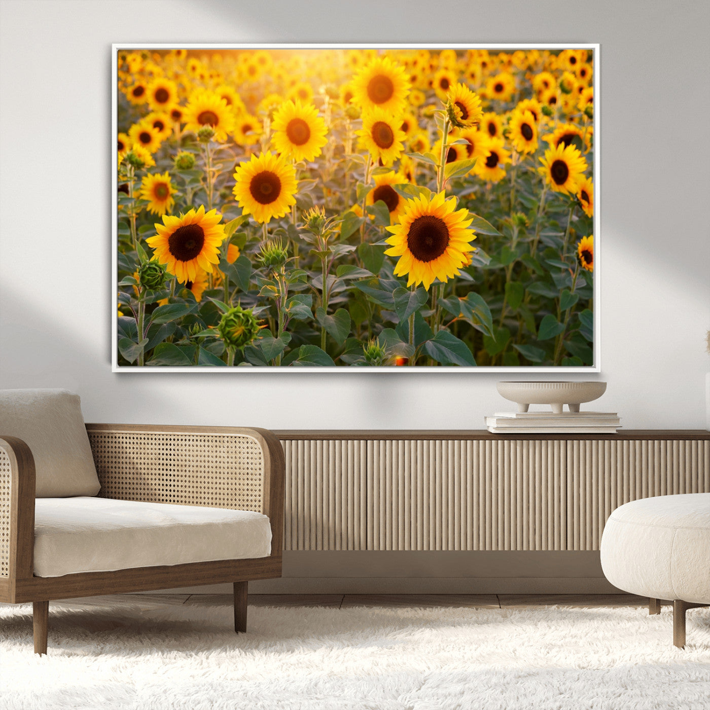 Sunflower Sunshine Wall Art Canvas Print