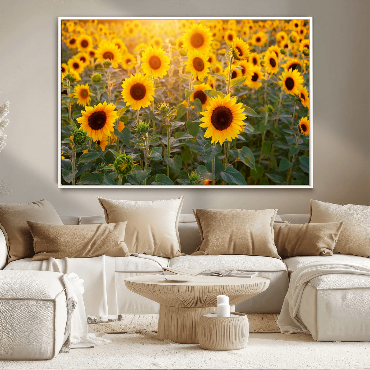 Sunflower Sunshine Wall Art Canvas Print