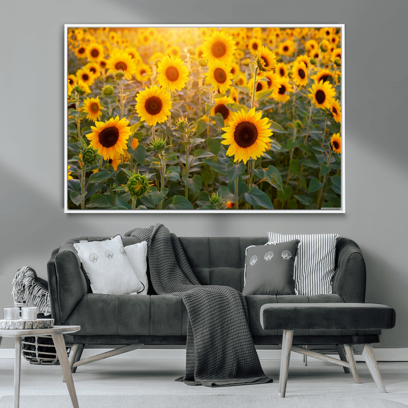 Sunflower Sunshine Wall Art Canvas Print