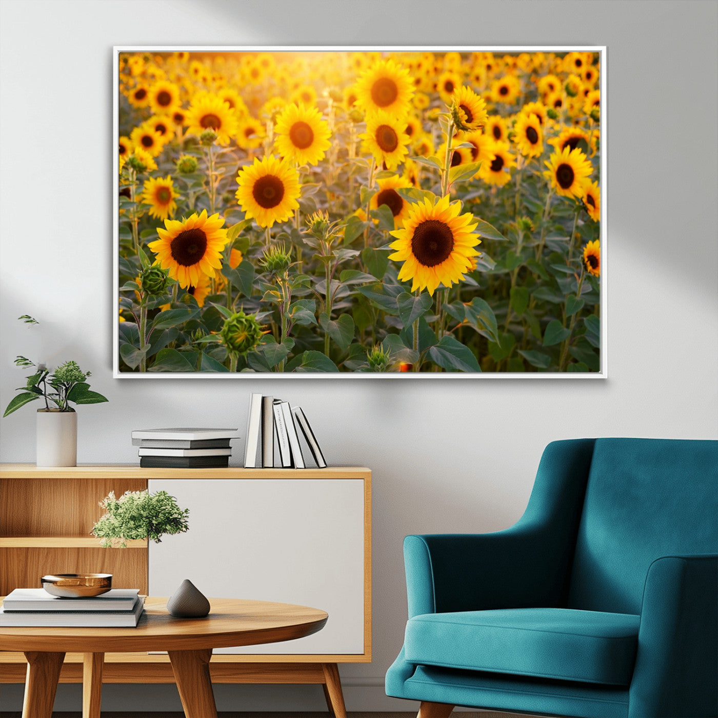 Sunflower Sunshine Wall Art Canvas Print