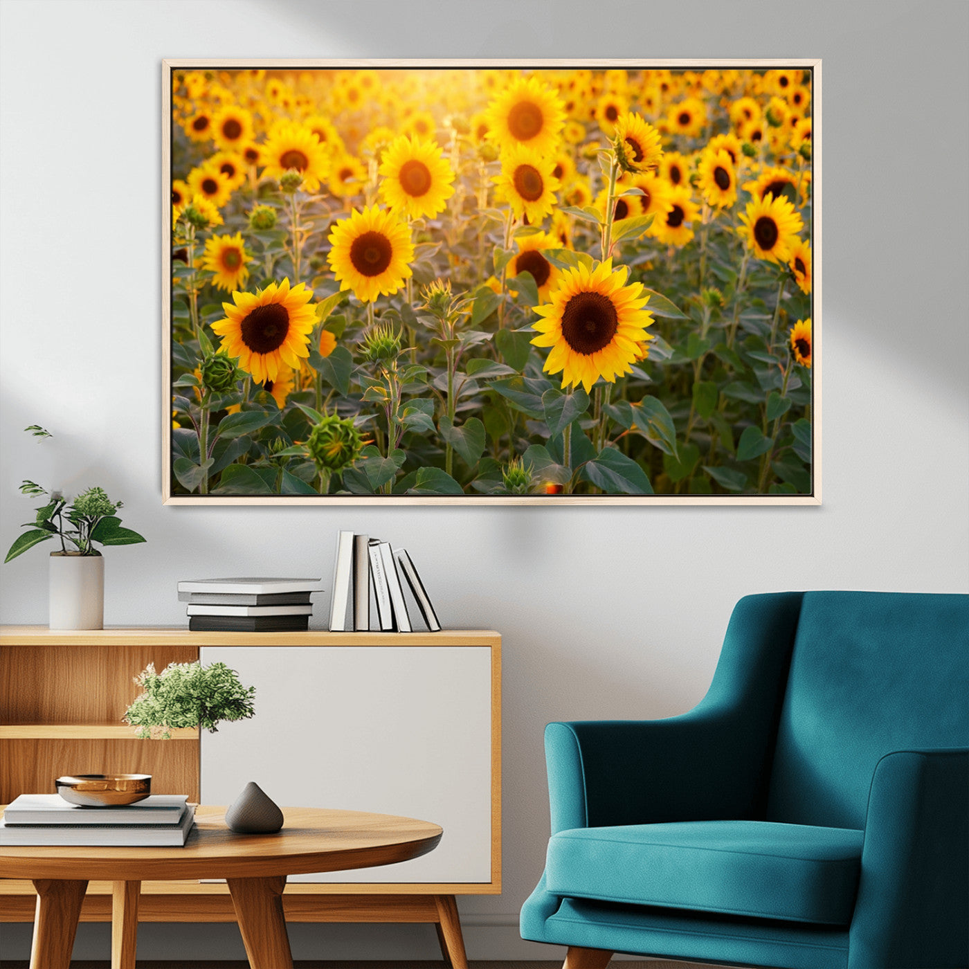 Sunflower Sunshine Wall Art Canvas Print