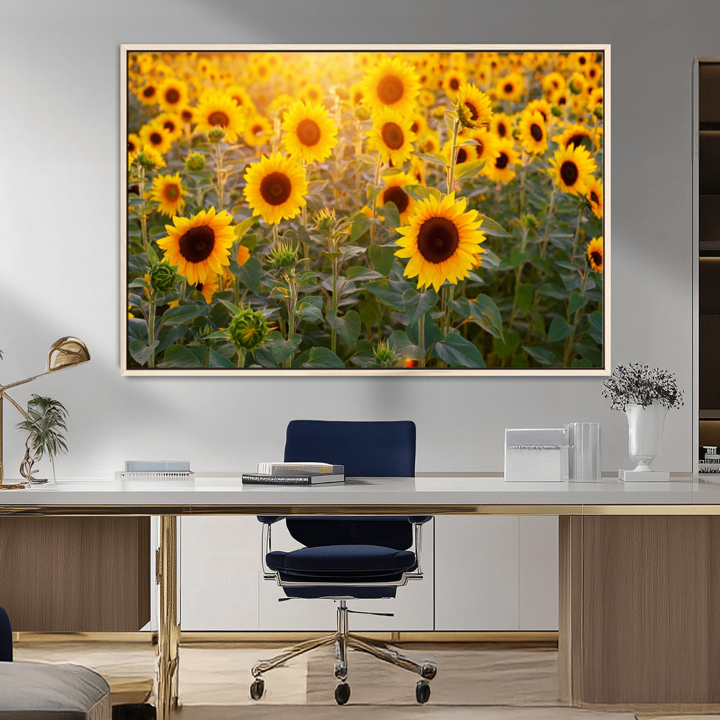 Sunflower Sunshine Wall Art Canvas Print