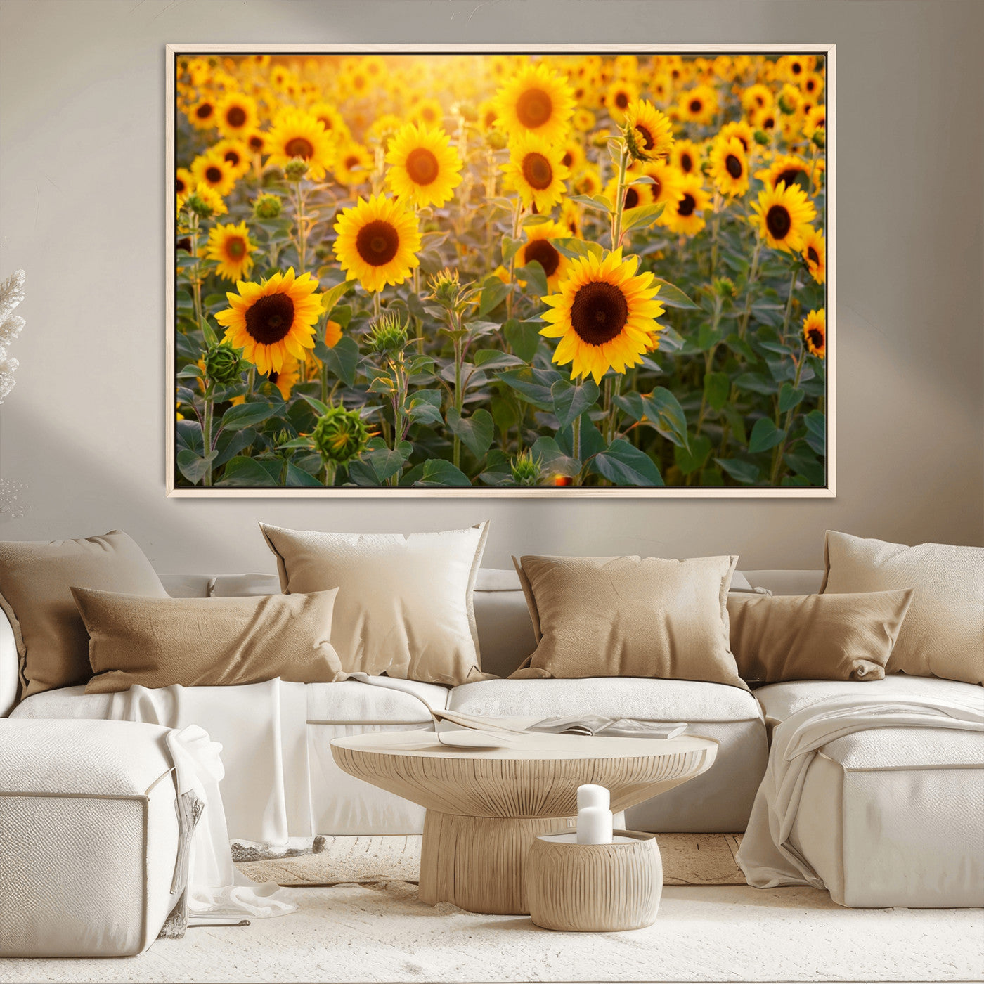 Sunflower Sunshine Wall Art Canvas Print