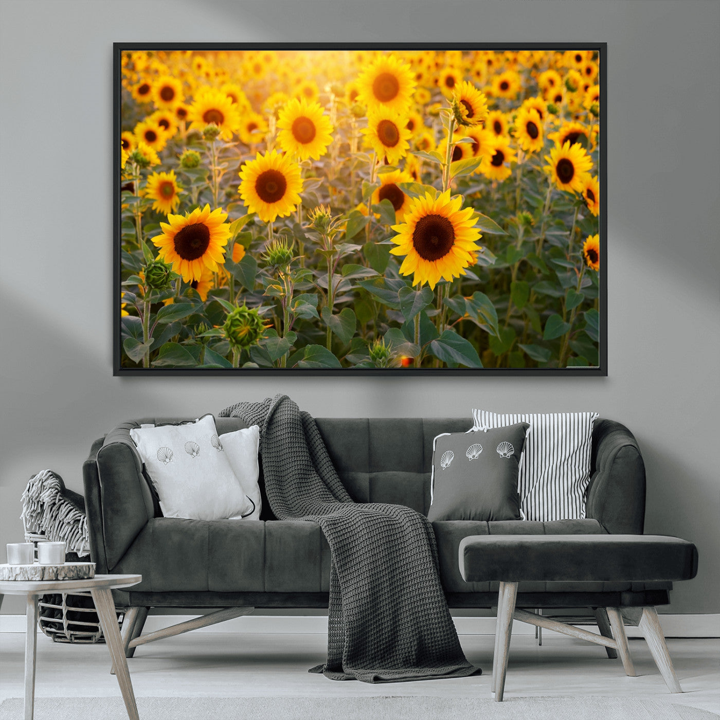 Sunflower Sunshine Wall Art Canvas Print