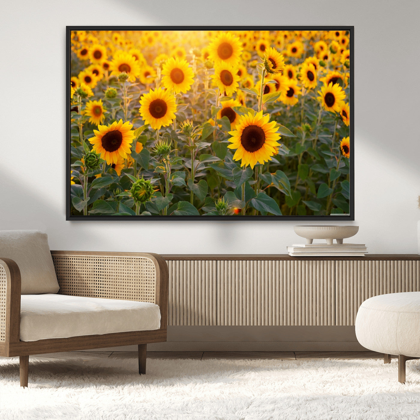 Sunflower Sunshine Wall Art Canvas Print