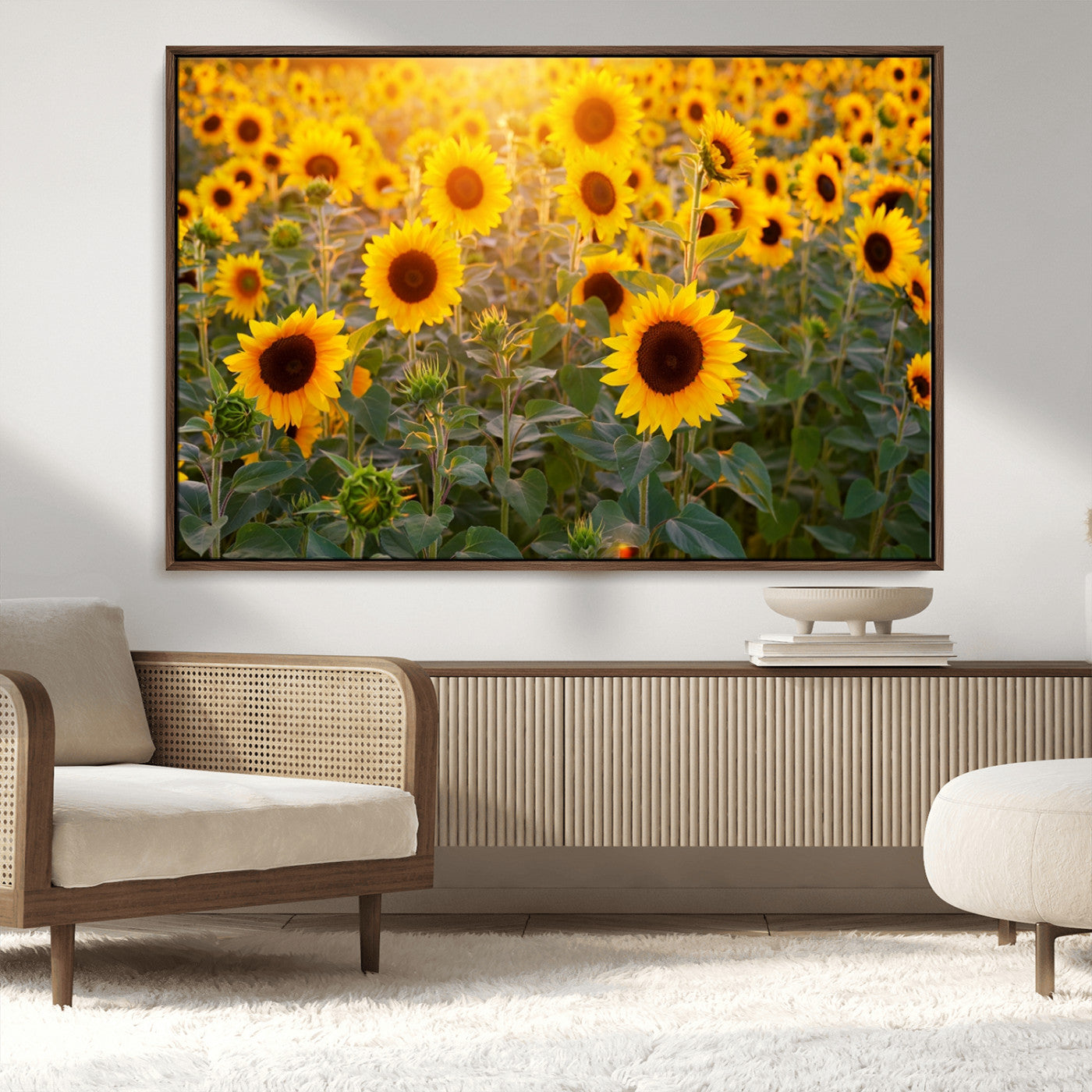 Sunflower Sunshine Wall Art Canvas Print