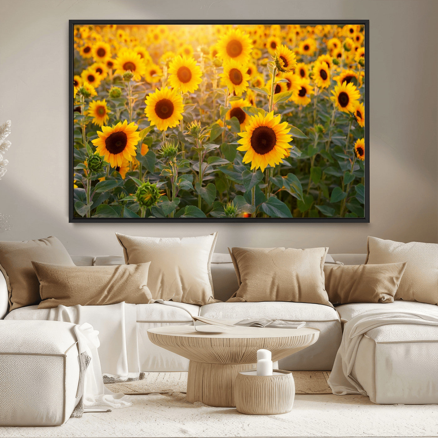 Sunflower Sunshine Wall Art Canvas Print