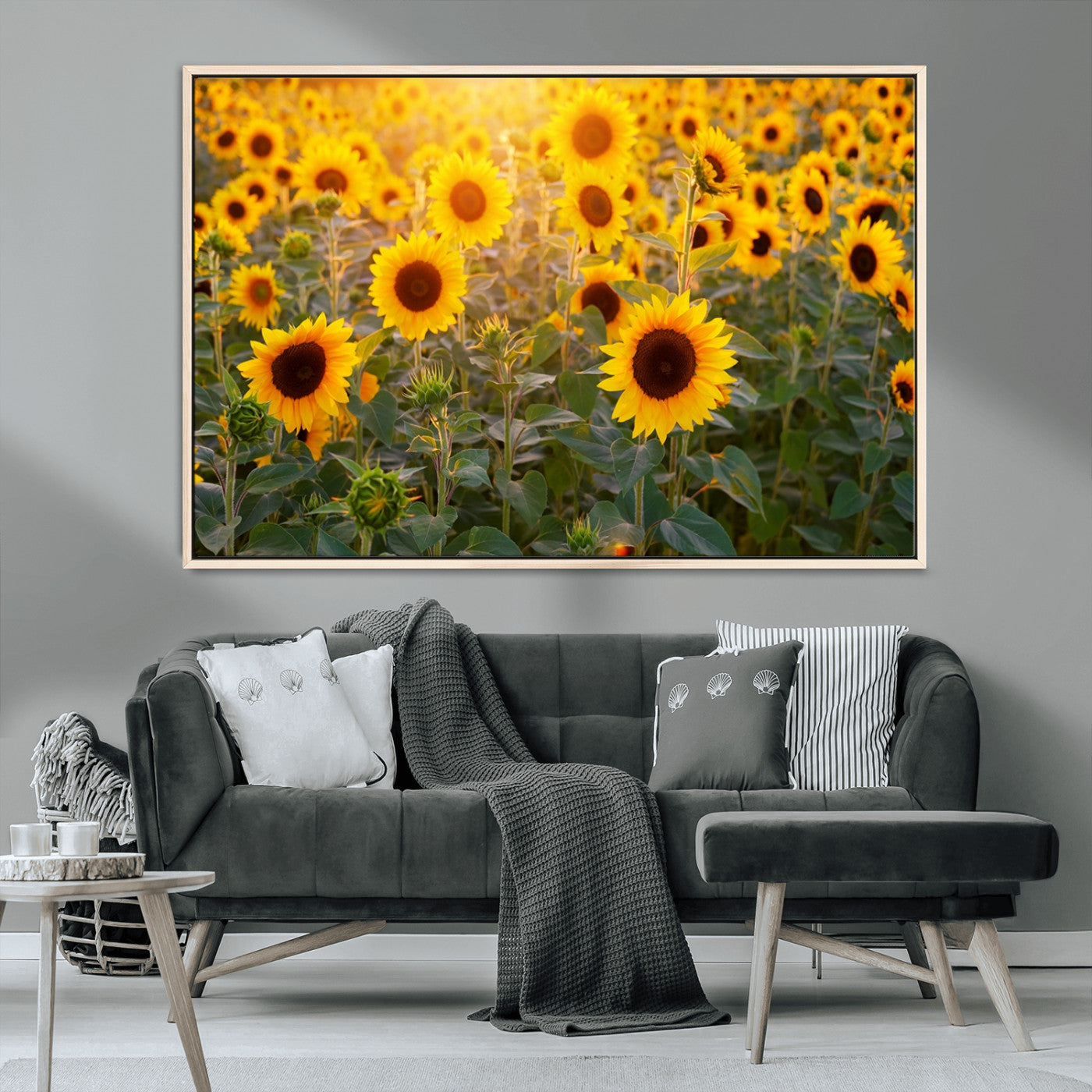 Sunflower Sunshine Wall Art Canvas Print