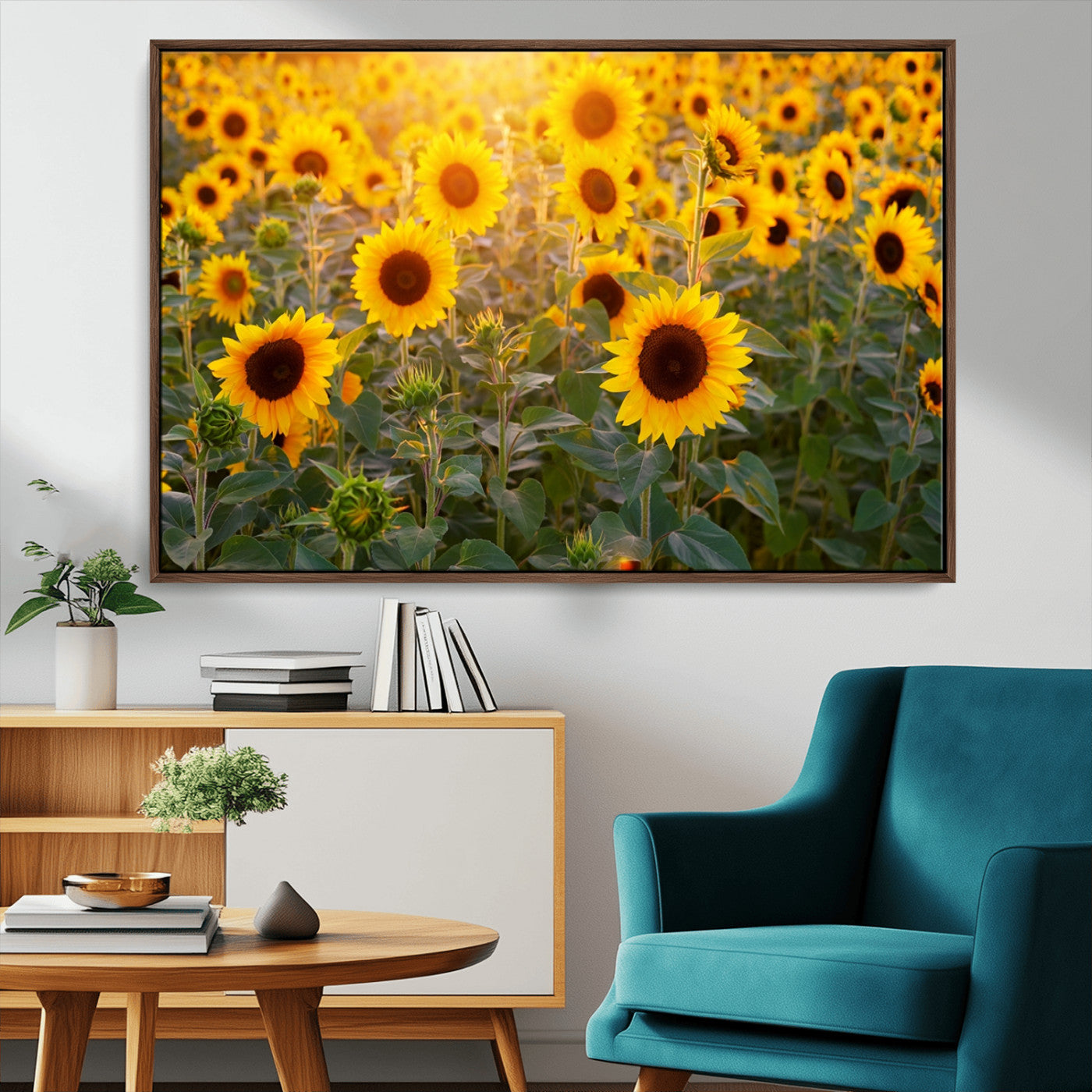 Sunflower Sunshine Wall Art Canvas Print