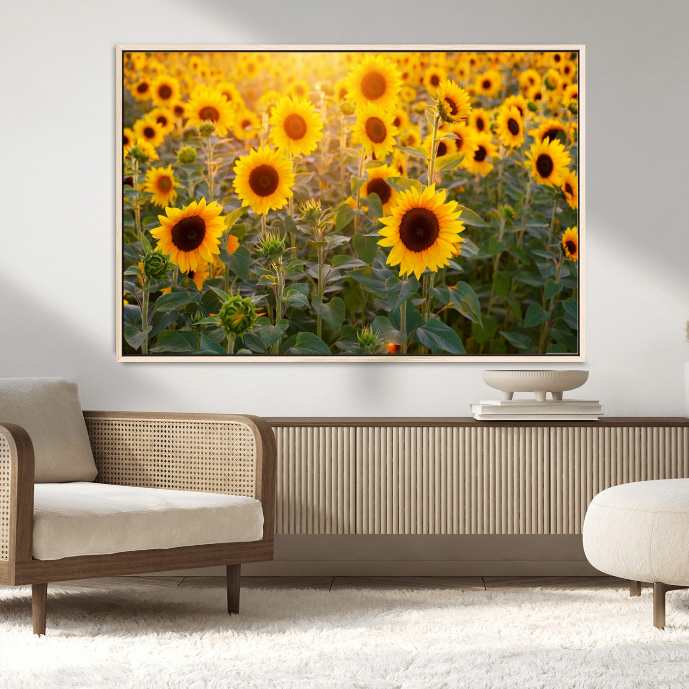 Sunflower Sunshine Wall Art Canvas Print