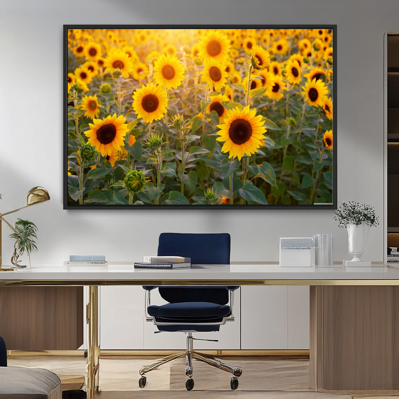 Sunflower Sunshine Wall Art Canvas Print