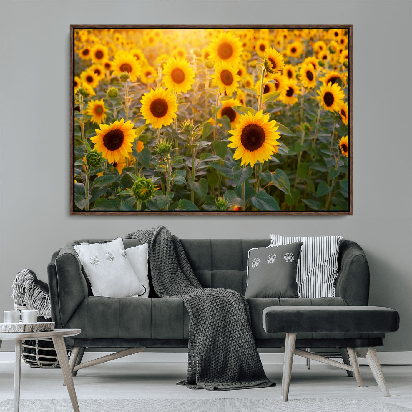 Sunflower Sunshine Wall Art Canvas Print