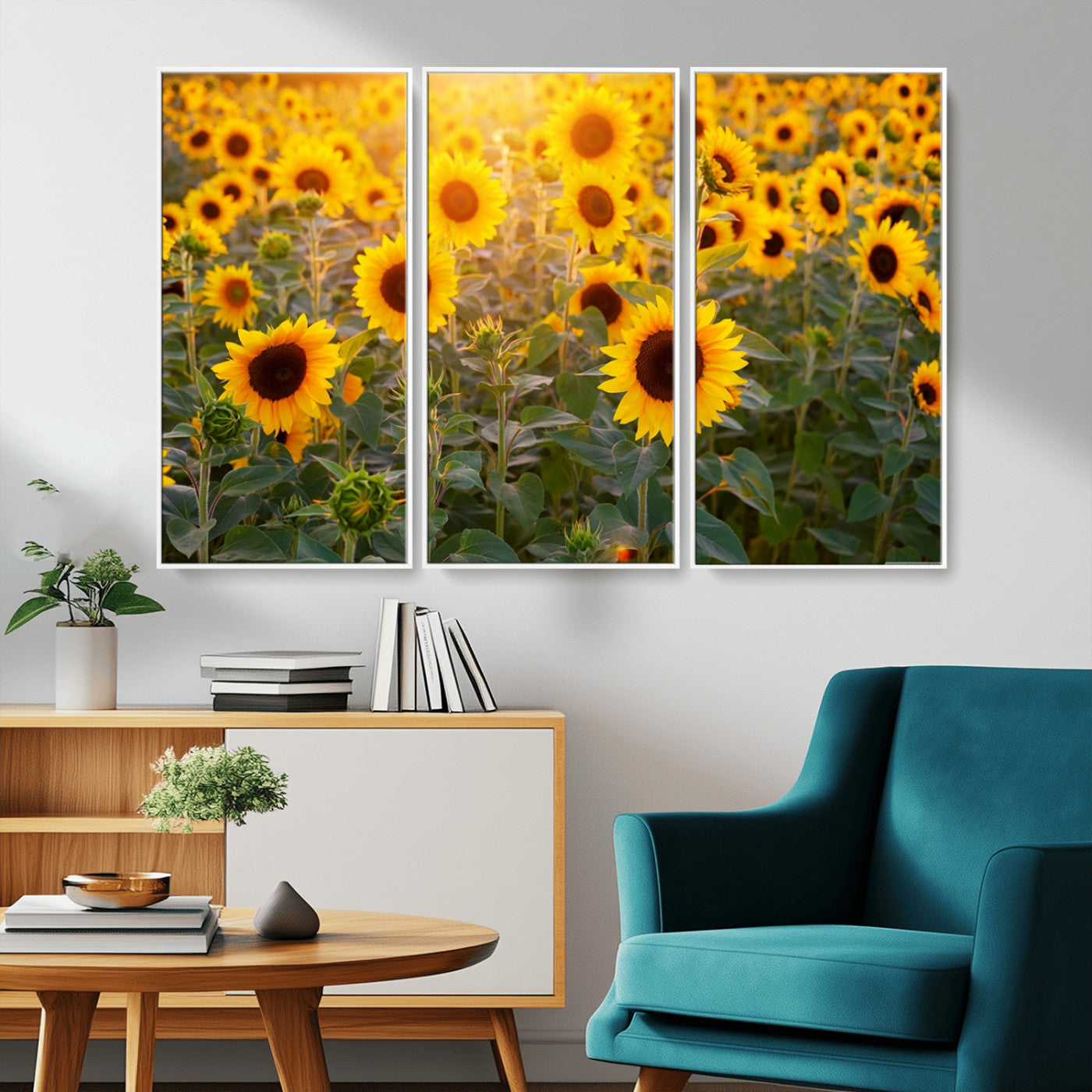 Sunflower Sunshine Wall Art Canvas Print