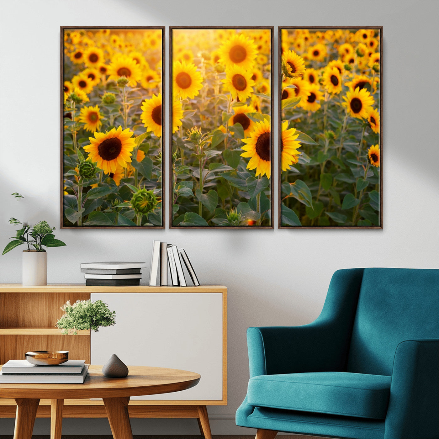 Sunflower Sunshine Wall Art Canvas Print