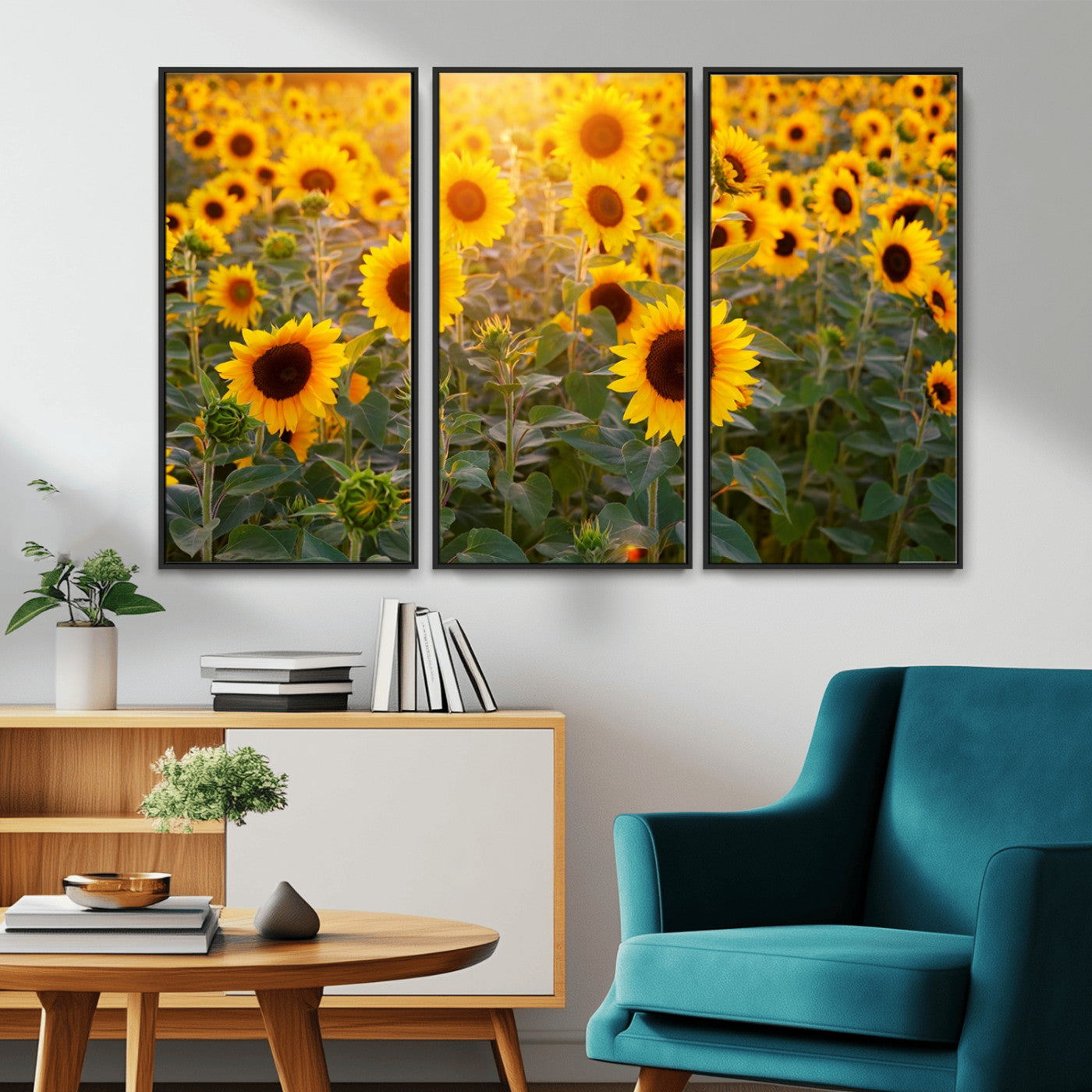 Sunflower Sunshine Wall Art Canvas Print