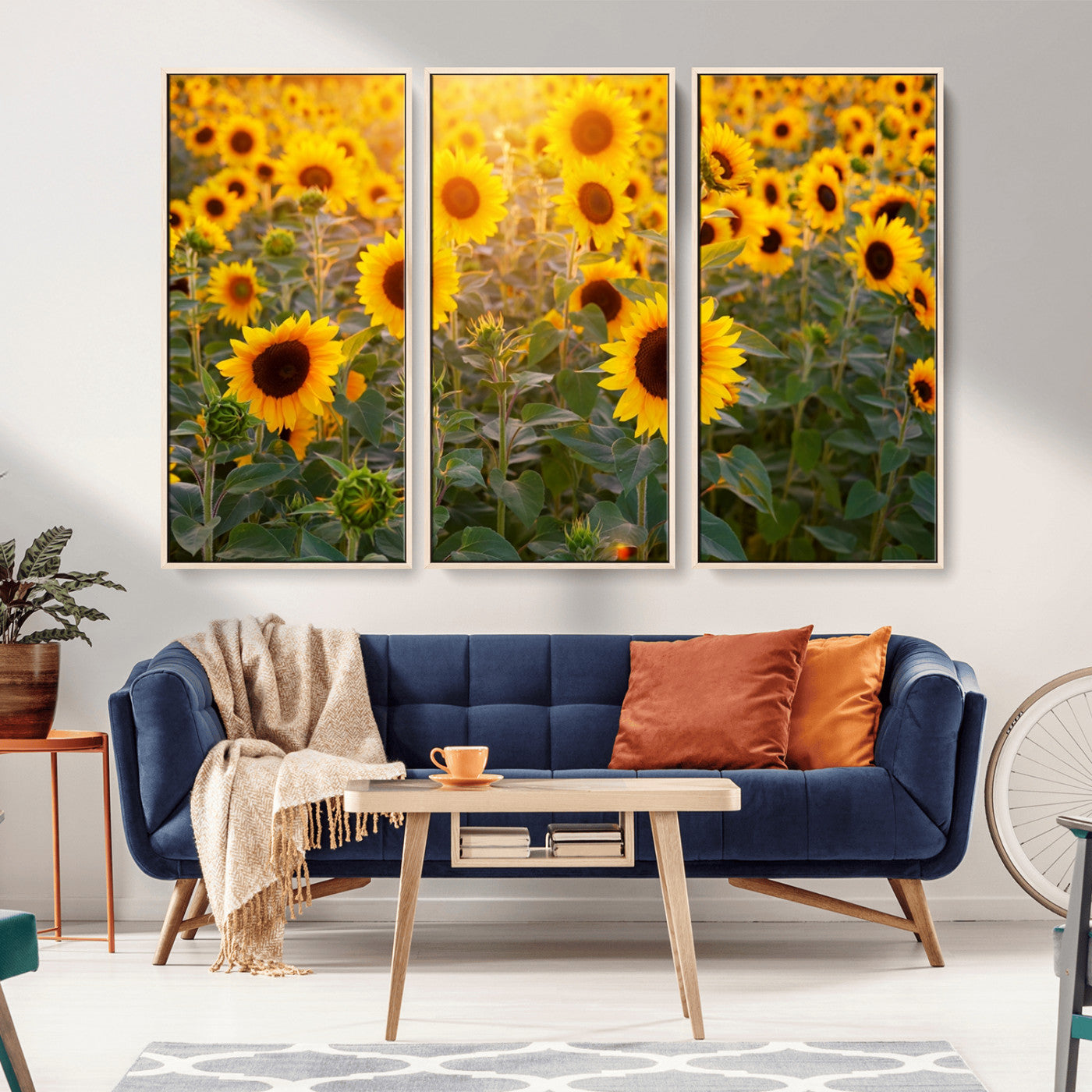 Sunflower Sunshine Wall Art Canvas Print
