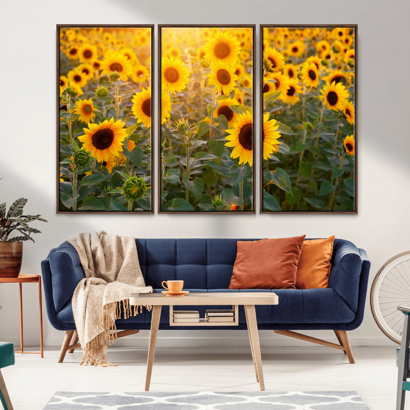 Sunflower Sunshine Wall Art Canvas Print