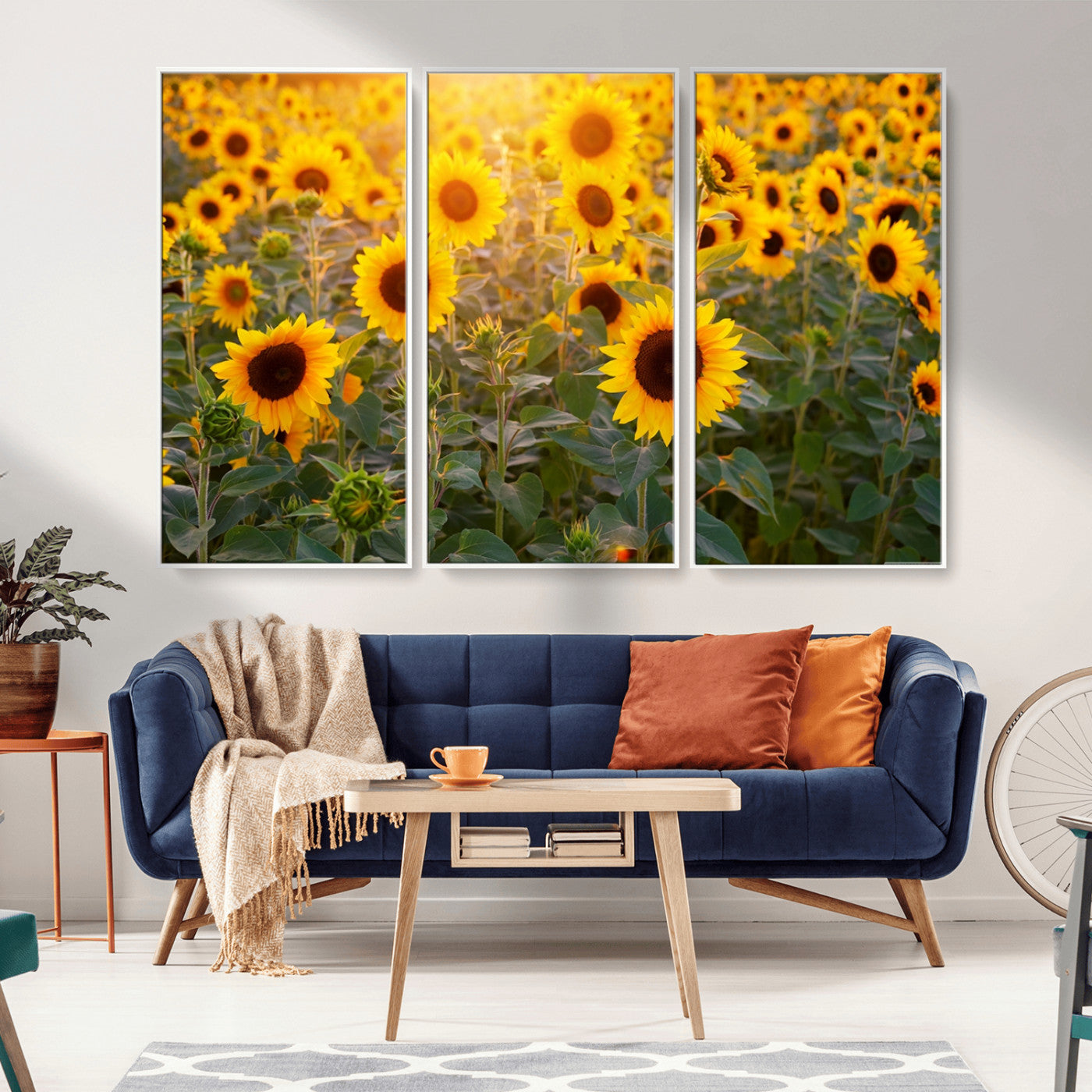 Sunflower Sunshine Wall Art Canvas Print