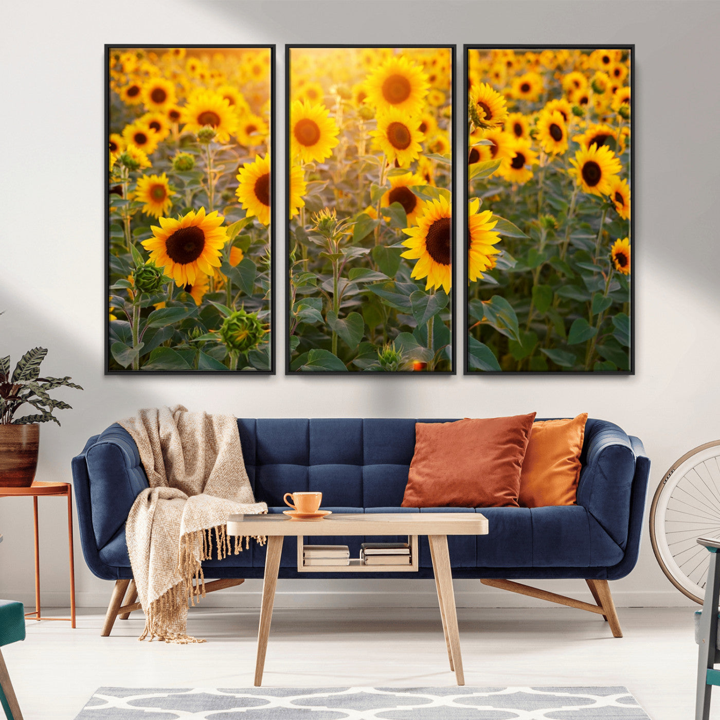 Sunflower Sunshine Wall Art Canvas Print