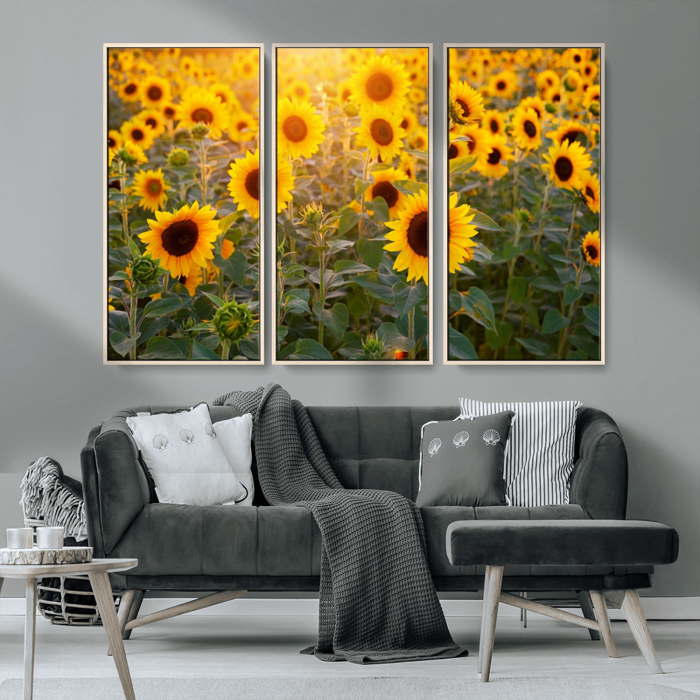 Sunflower Sunshine Wall Art Canvas Print