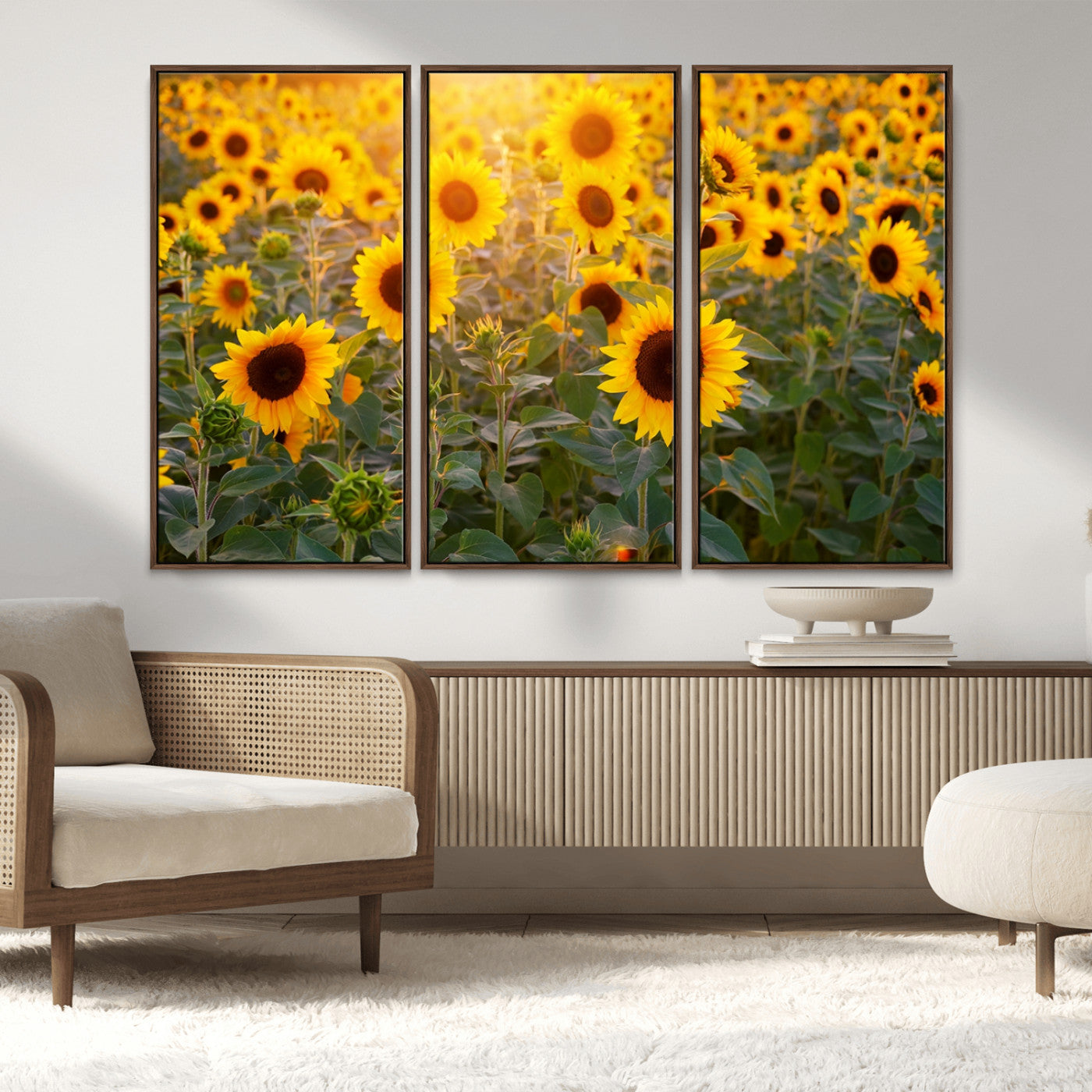 Sunflower Sunshine Wall Art Canvas Print
