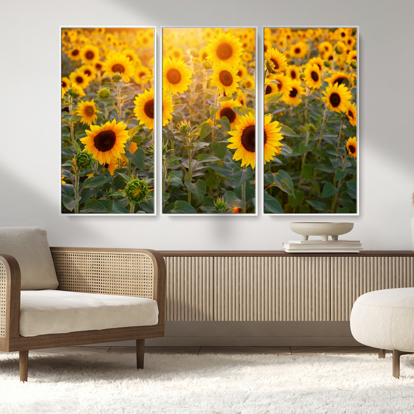 Sunflower Sunshine Wall Art Canvas Print