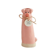 Farm Pig Stem Vase