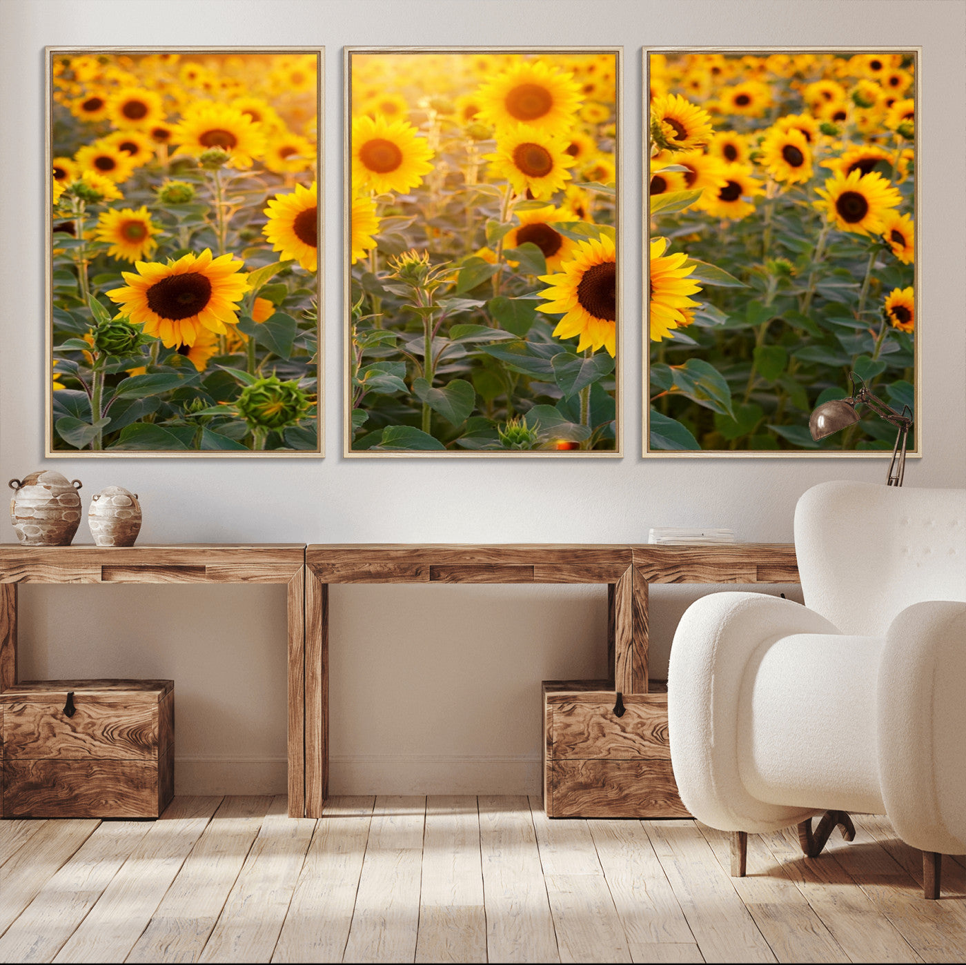 Sunflower Sunshine Wall Art Canvas Print