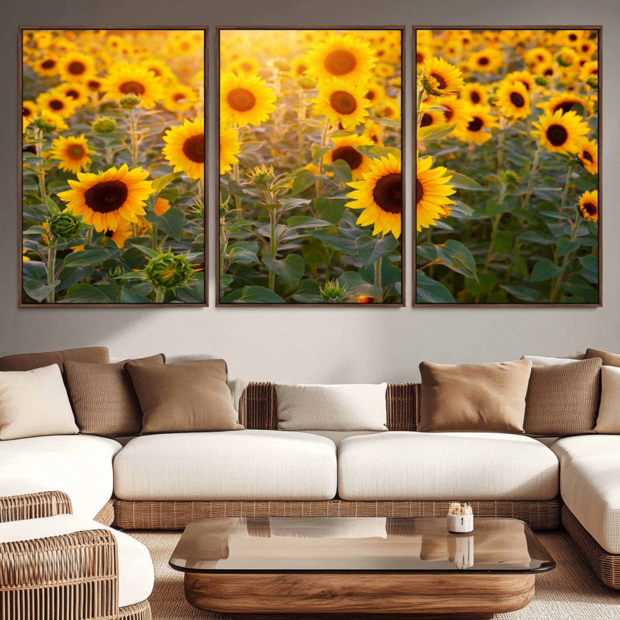 Sunflower Sunshine Wall Art Canvas Print