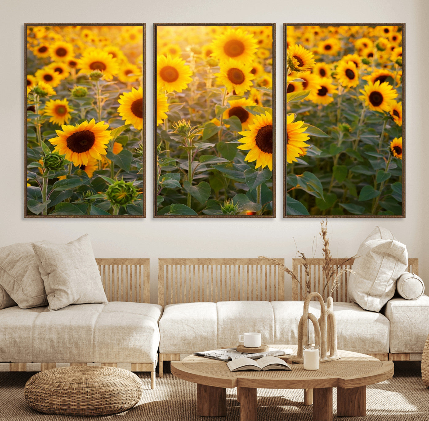Sunflower Sunshine Wall Art Canvas Print