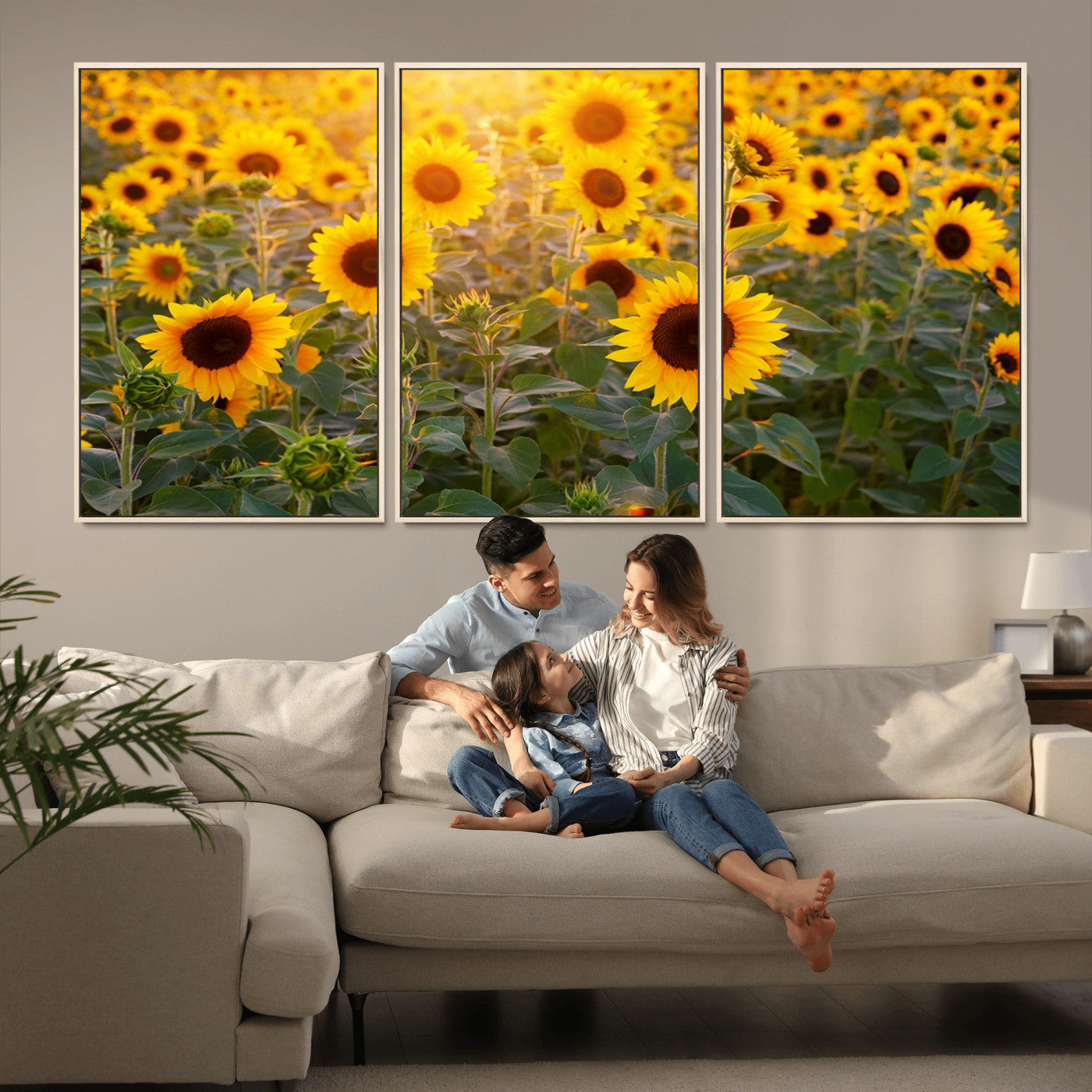 Sunflower Sunshine Wall Art Canvas Print
