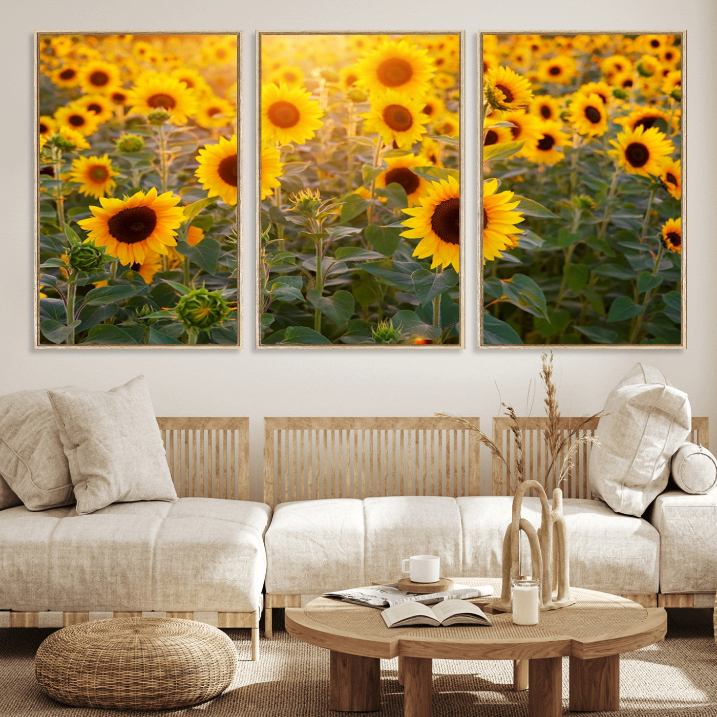 Sunflower Sunshine Wall Art Canvas Print