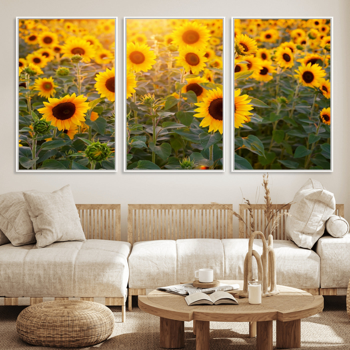 Sunflower Sunshine Wall Art Canvas Print